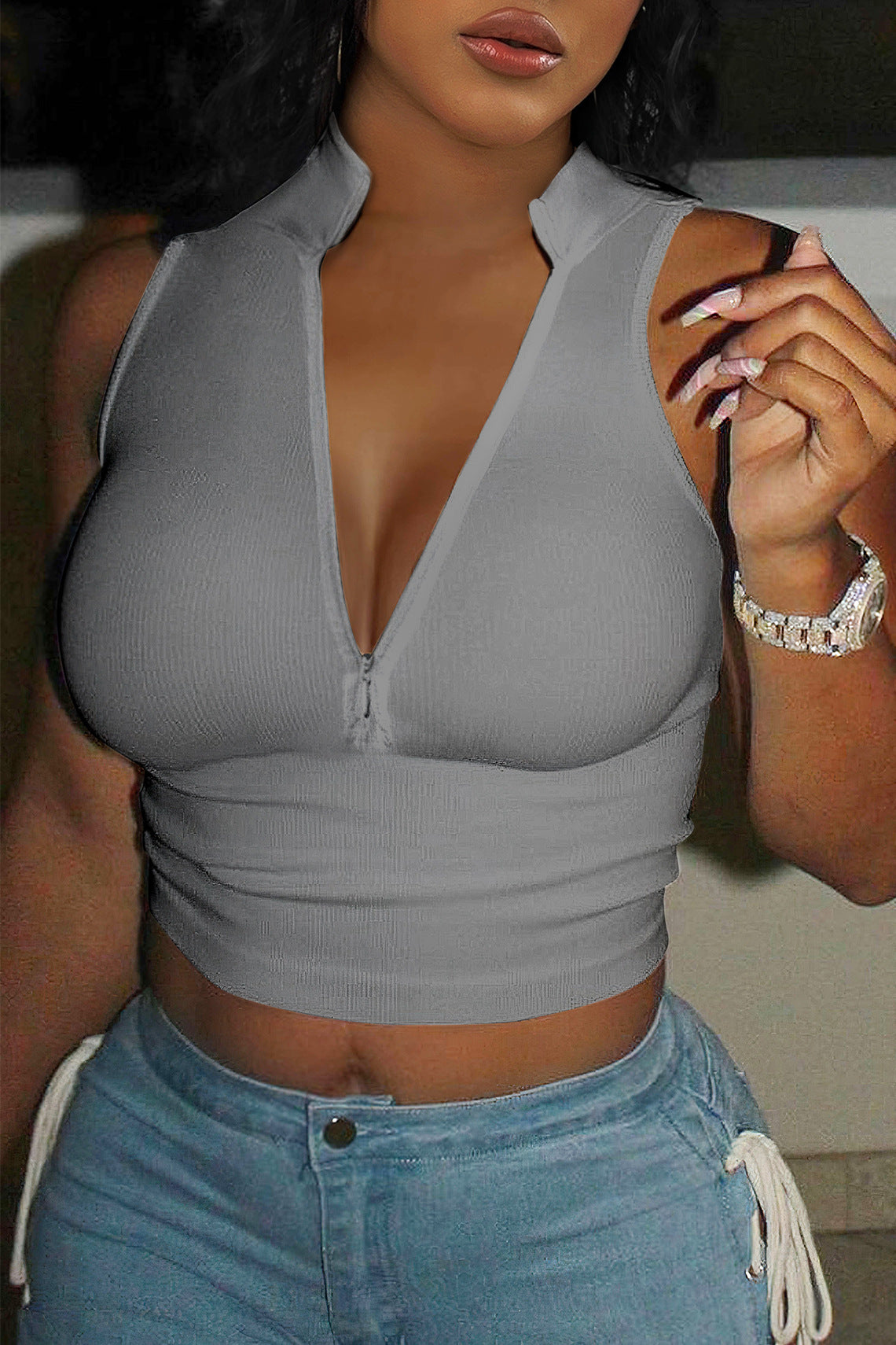 New Women's Zipper Sweater