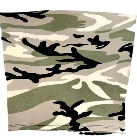 Camouflage Leopard Print Simple Short Top