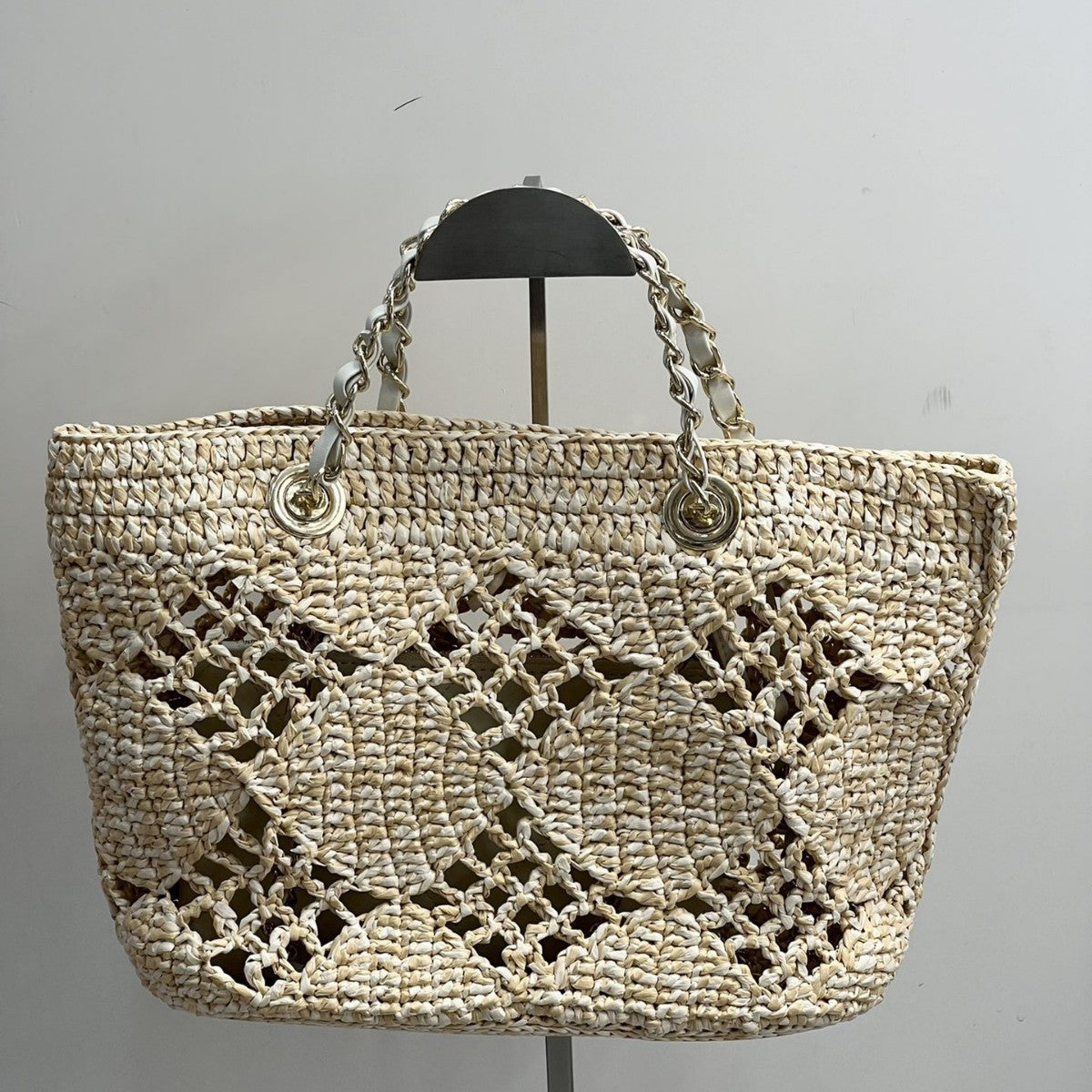 Weaving Hollow Beach New Straw Shoulder Knitted Bag