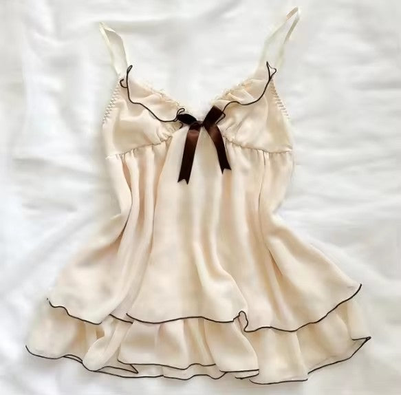 Sexy Hot Girl Leopard-print Slim-fit Sling Women's Top