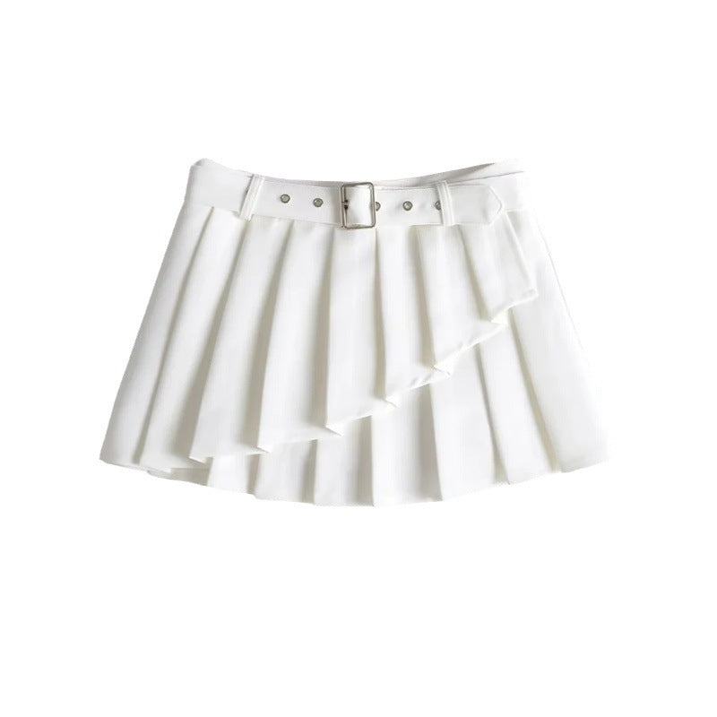 European And American Ins Hot Girl Waistband Pleated Skirt