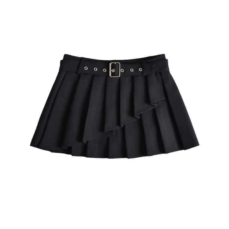 European And American Ins Hot Girl Waistband Pleated Skirt