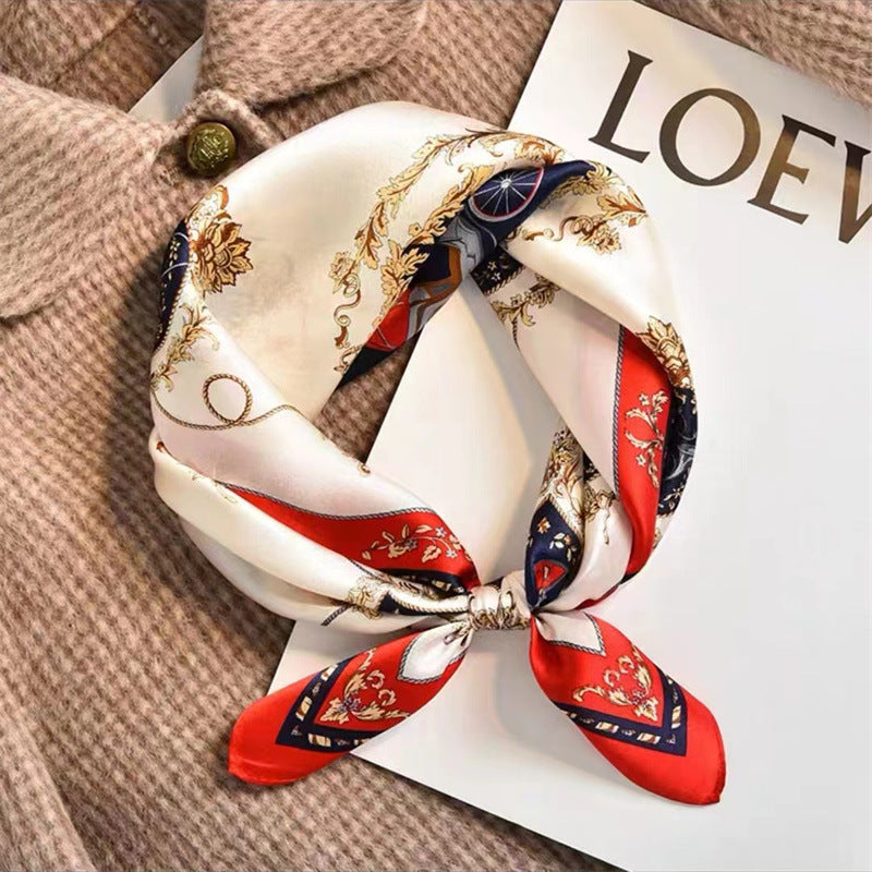 Crepe Satin Scarf For Women