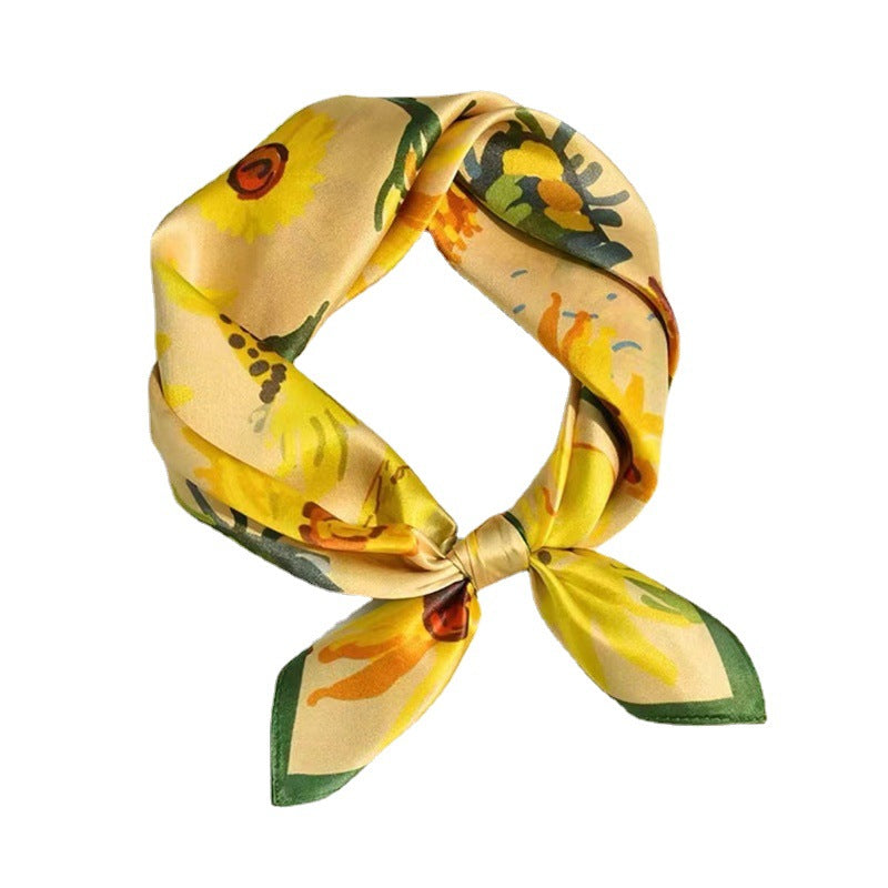Crepe Satin Scarf For Women