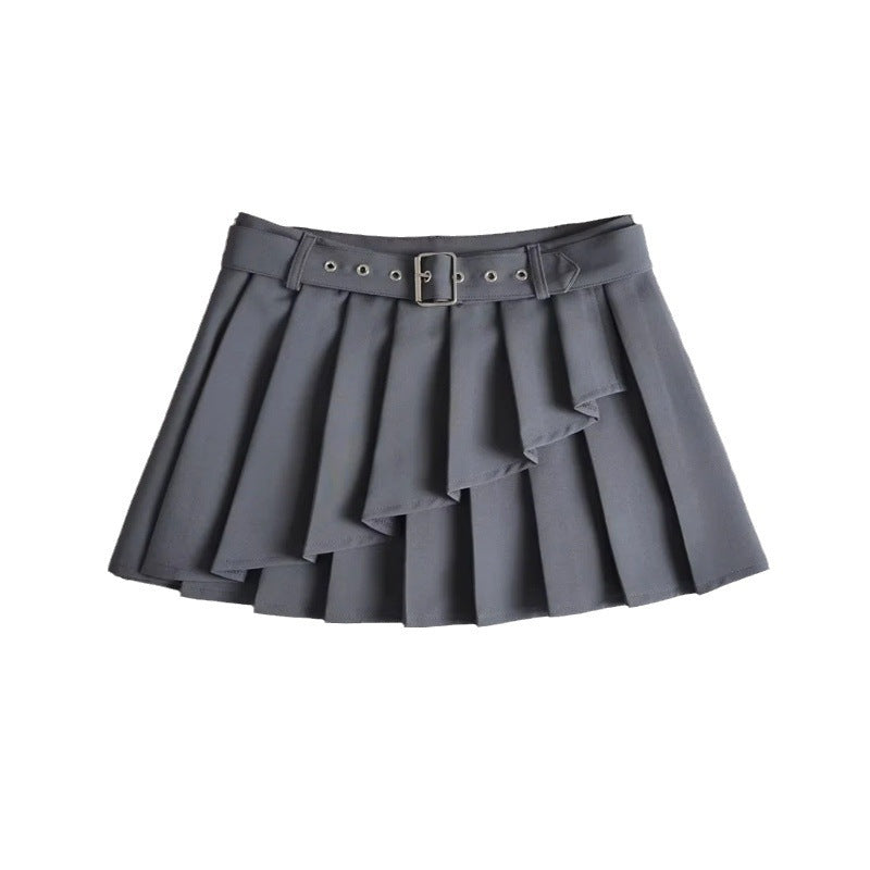European And American Ins Hot Girl Waistband Pleated Skirt