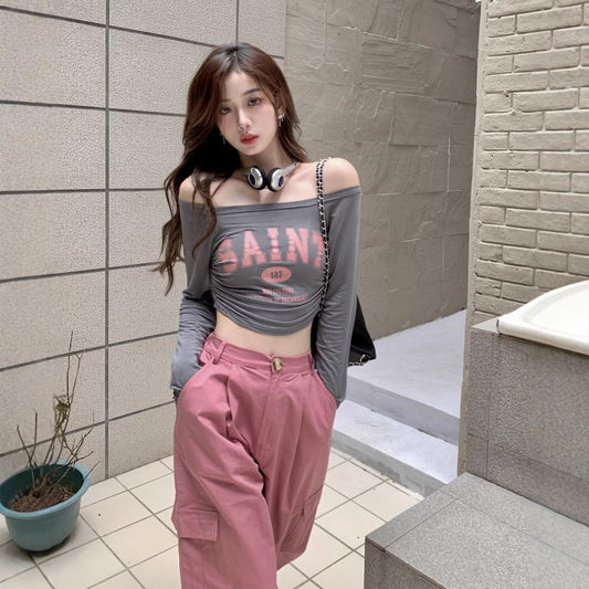 T-shirt Women's Pure Hot Girl Sexy Short