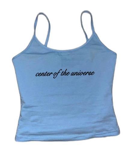 Solid Color Printing Letter Braces Top Women's Short All-match Vest