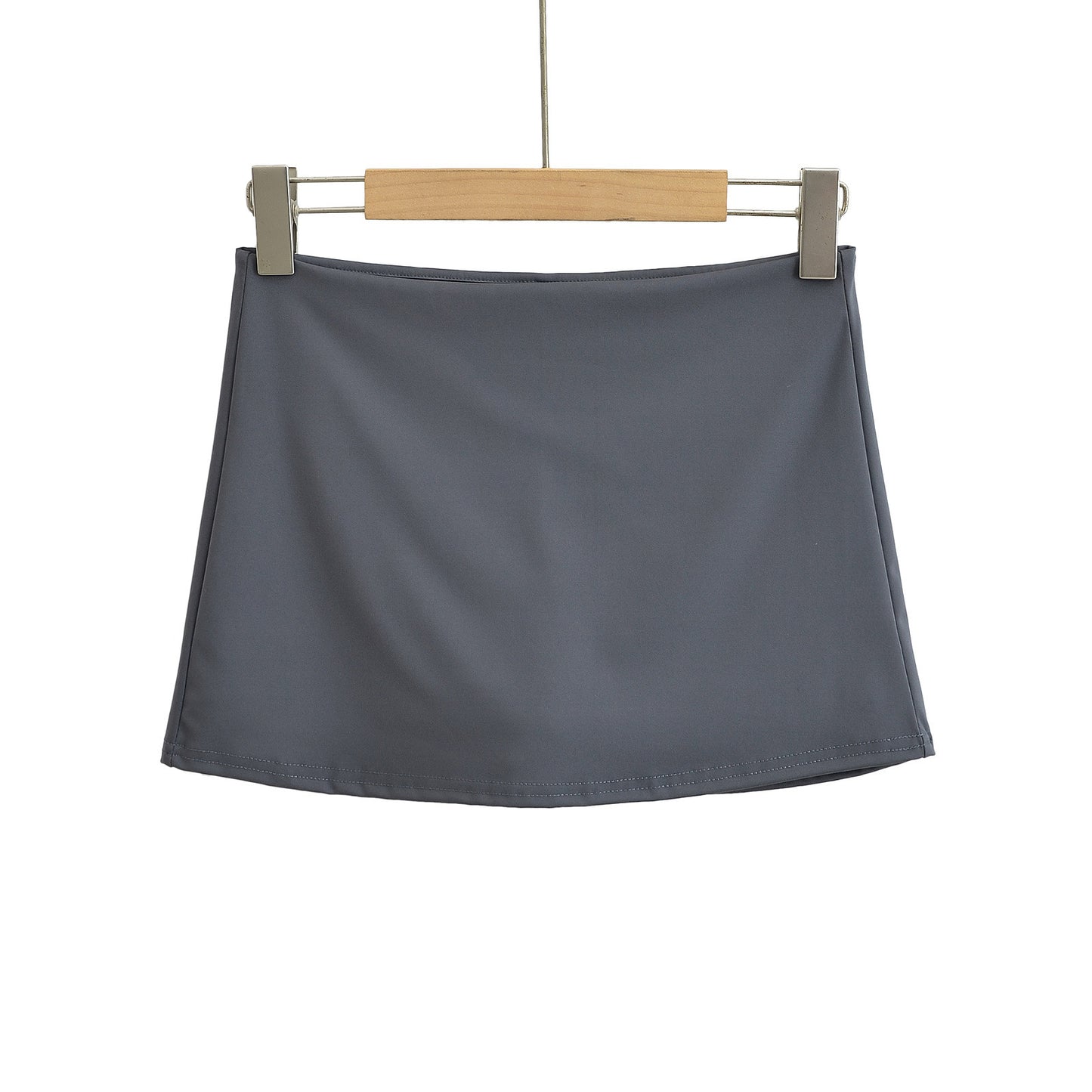 Women's Solid Color American Hot Girl Anti-exposure Low Waist Skirt