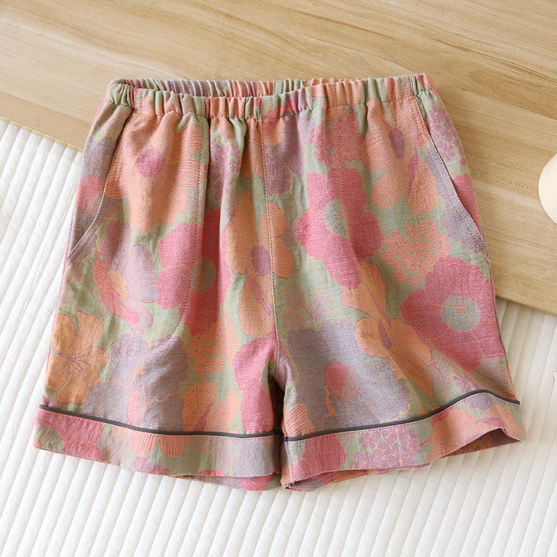 Women's Summer Thin Cropped Loose And Sweet Home Pants