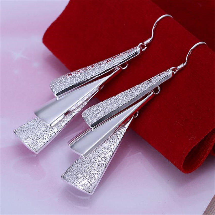 Silver Jewelry Fashion Exquisite Earrings In Europe And America