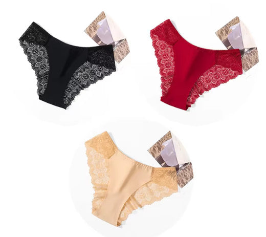 Exquisite Embroidery Gorgeous Transparent Pure Desire Low Waist Panties