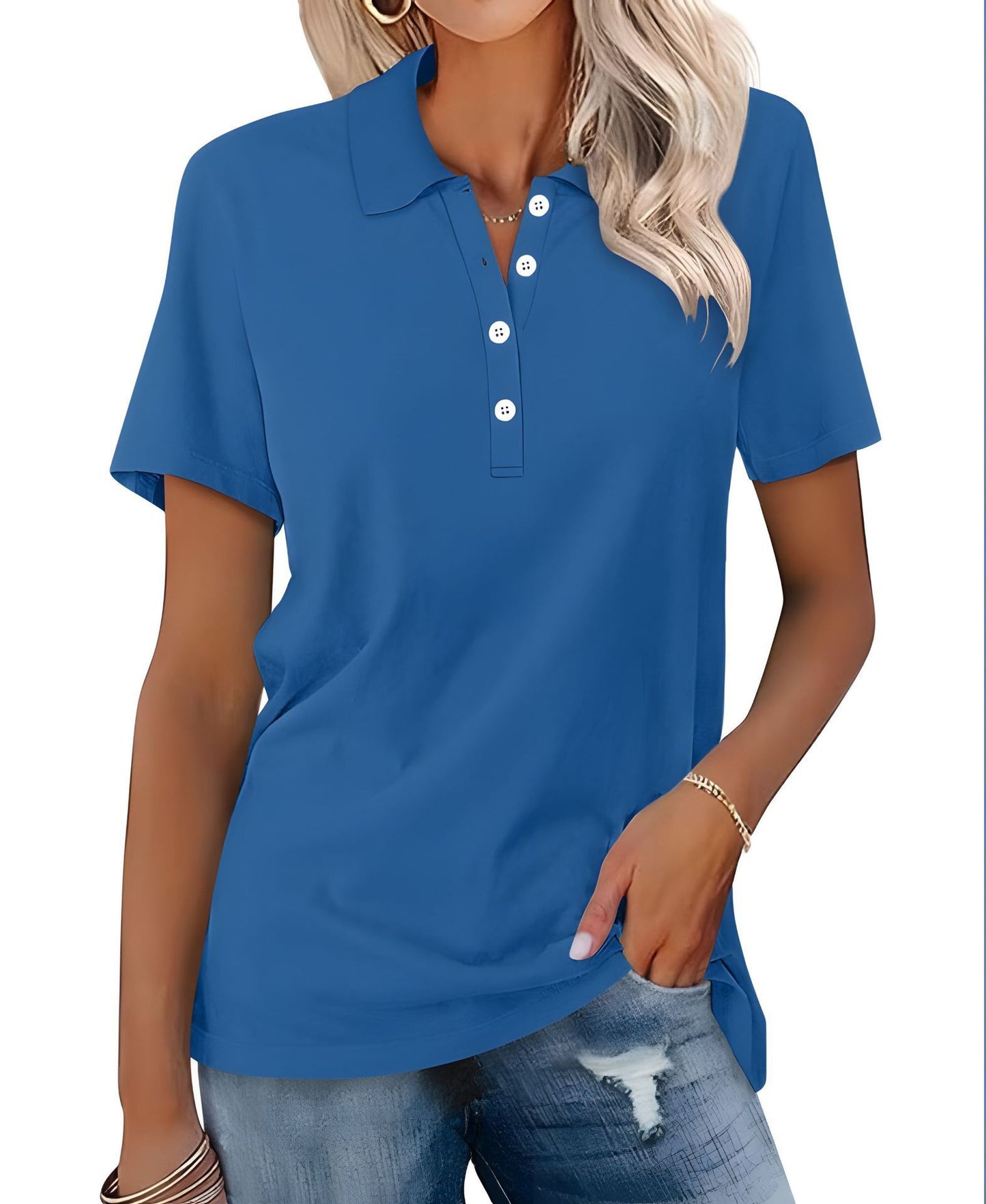 Women's Short-sleeved Slim-fit Casual Fashion Top