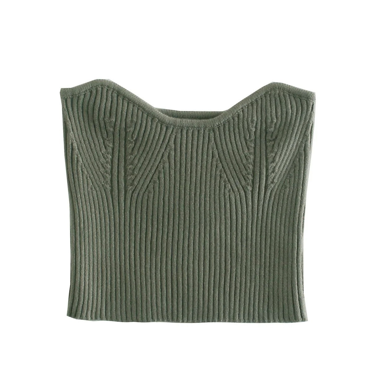 Fashionable Knitted Cardigan Women's Spring Fashion Knitted Tube Top