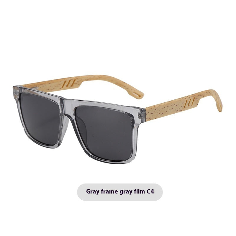 Summer New TR Polarized Wood Grain Sunglasses