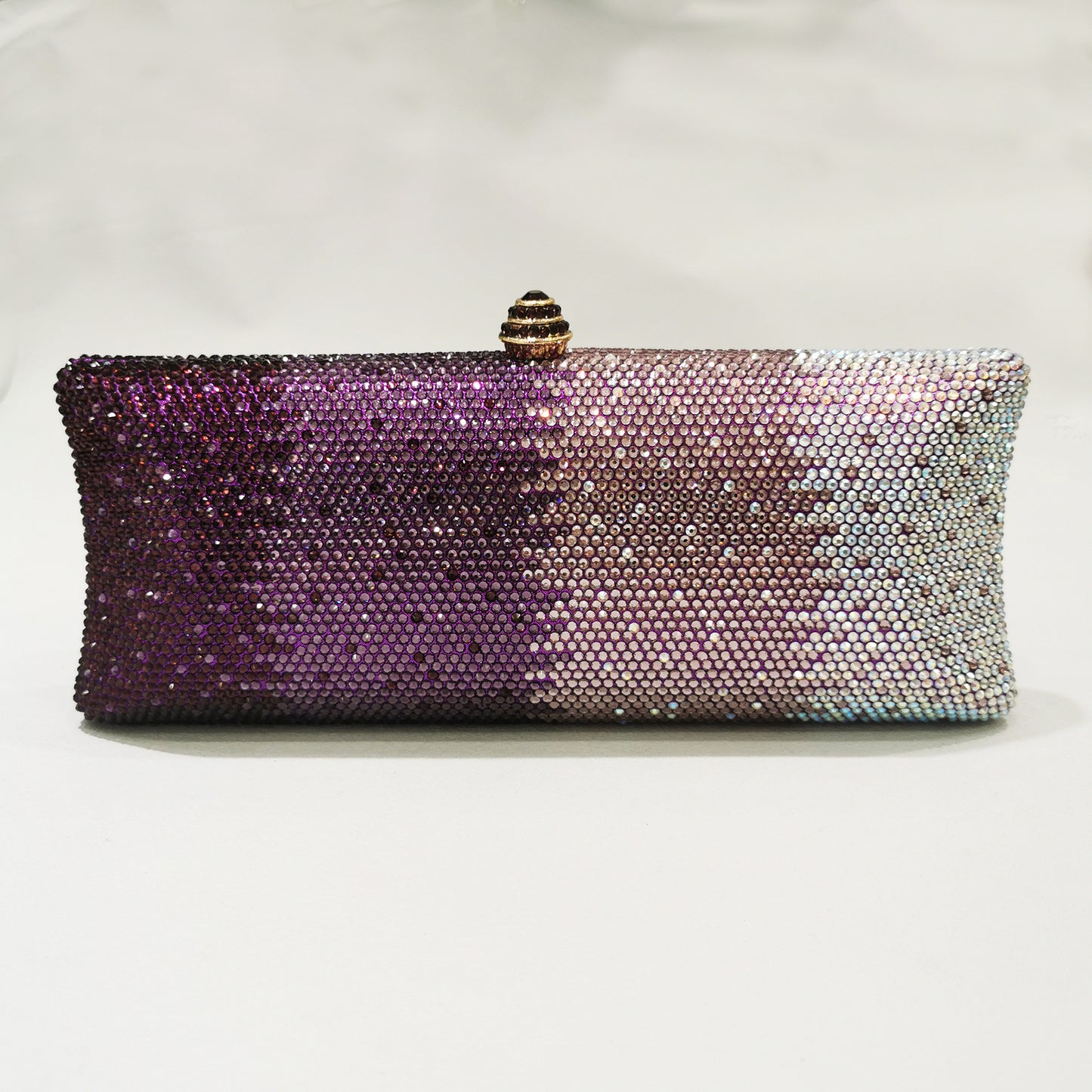 Gradient Rhinestone Women's Dinner Clutch Shoulder Bag