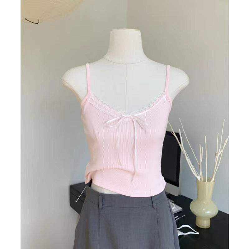 New Pure Desire Lace Splicing Sling Beauty Back