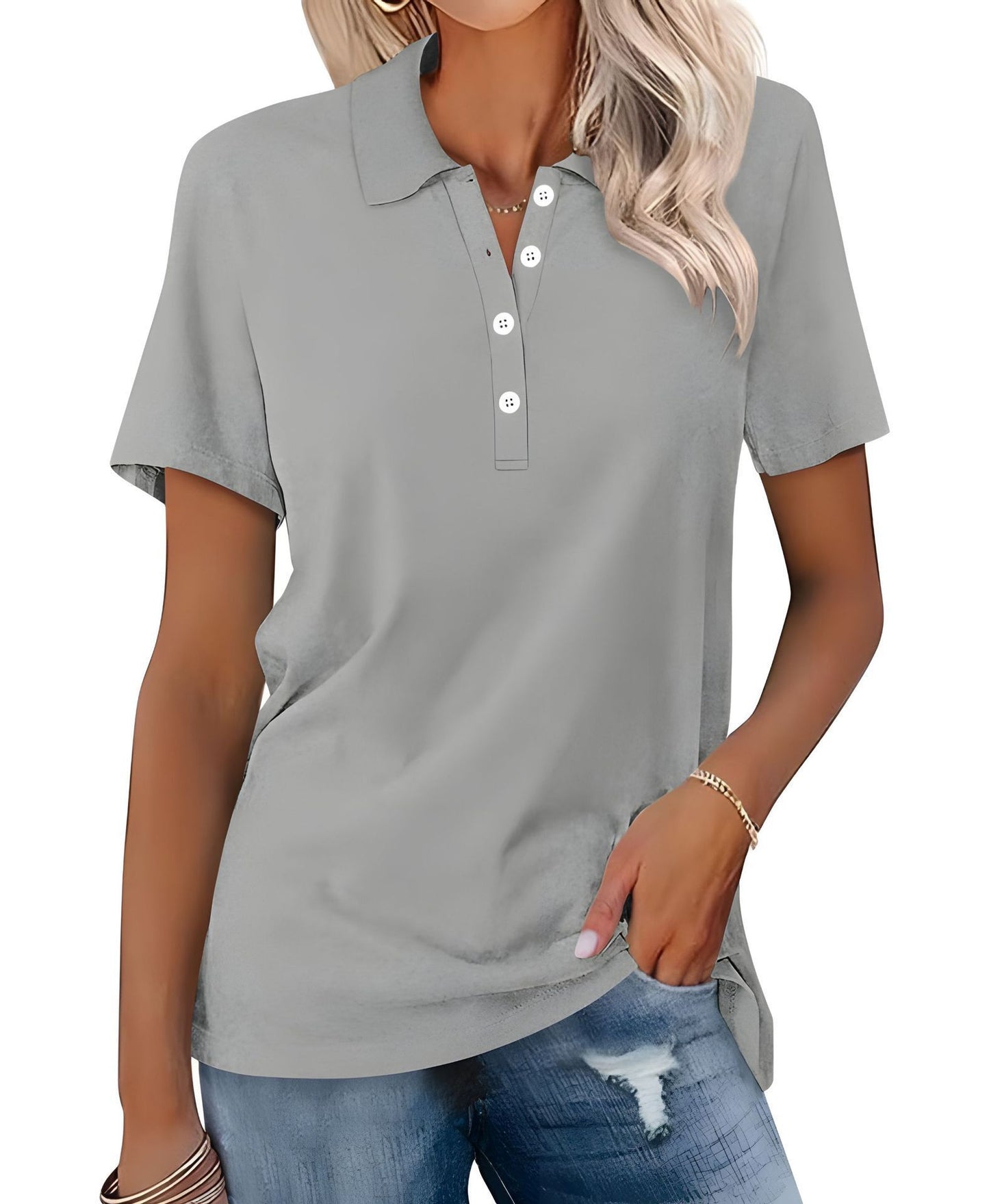 Women's Short-sleeved Slim-fit Casual Fashion Top