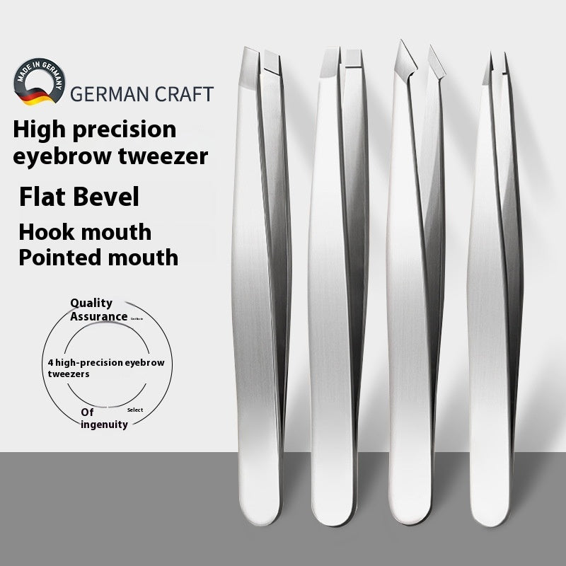 High Precision 96 Stainless Steel Eyebrow Trimming Nose Hair Clip Beard Pulling False Eyelash Tweezers Tool