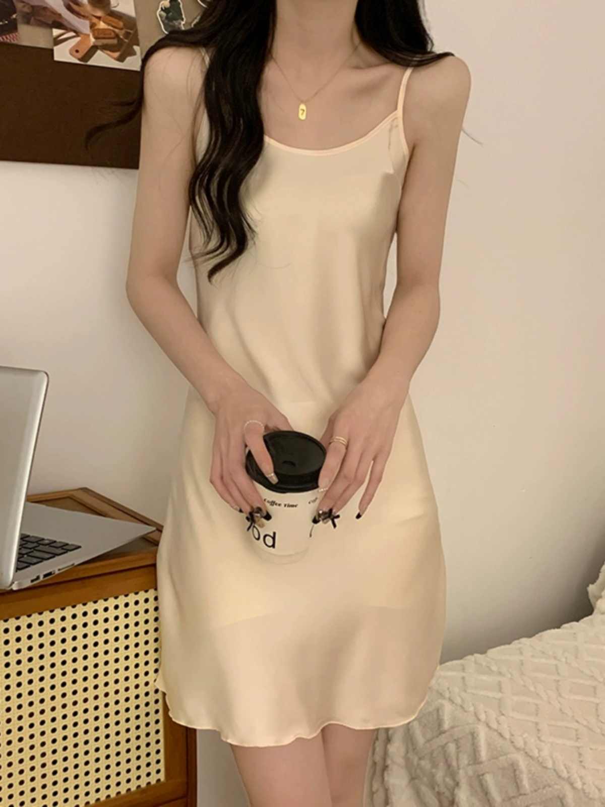New Ice Silk Slip Nightdress Summer Women's
