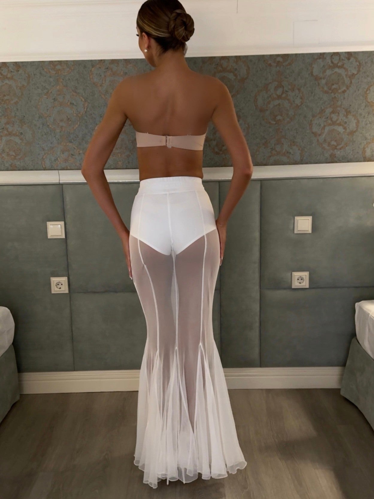 Mesh See-through Skirt