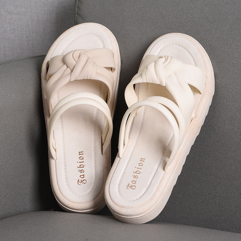 New Soft Back Thick Back Two-way Wear Sandals Women's Shoes For Outdoors