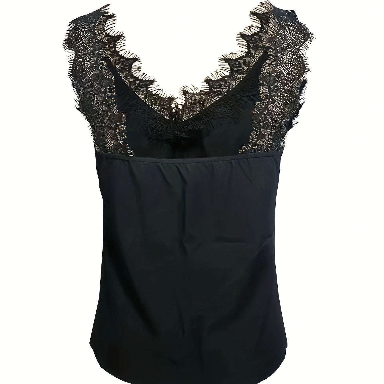 Ladies' Sexy Lace V-neck Sleeveless Backless Vest