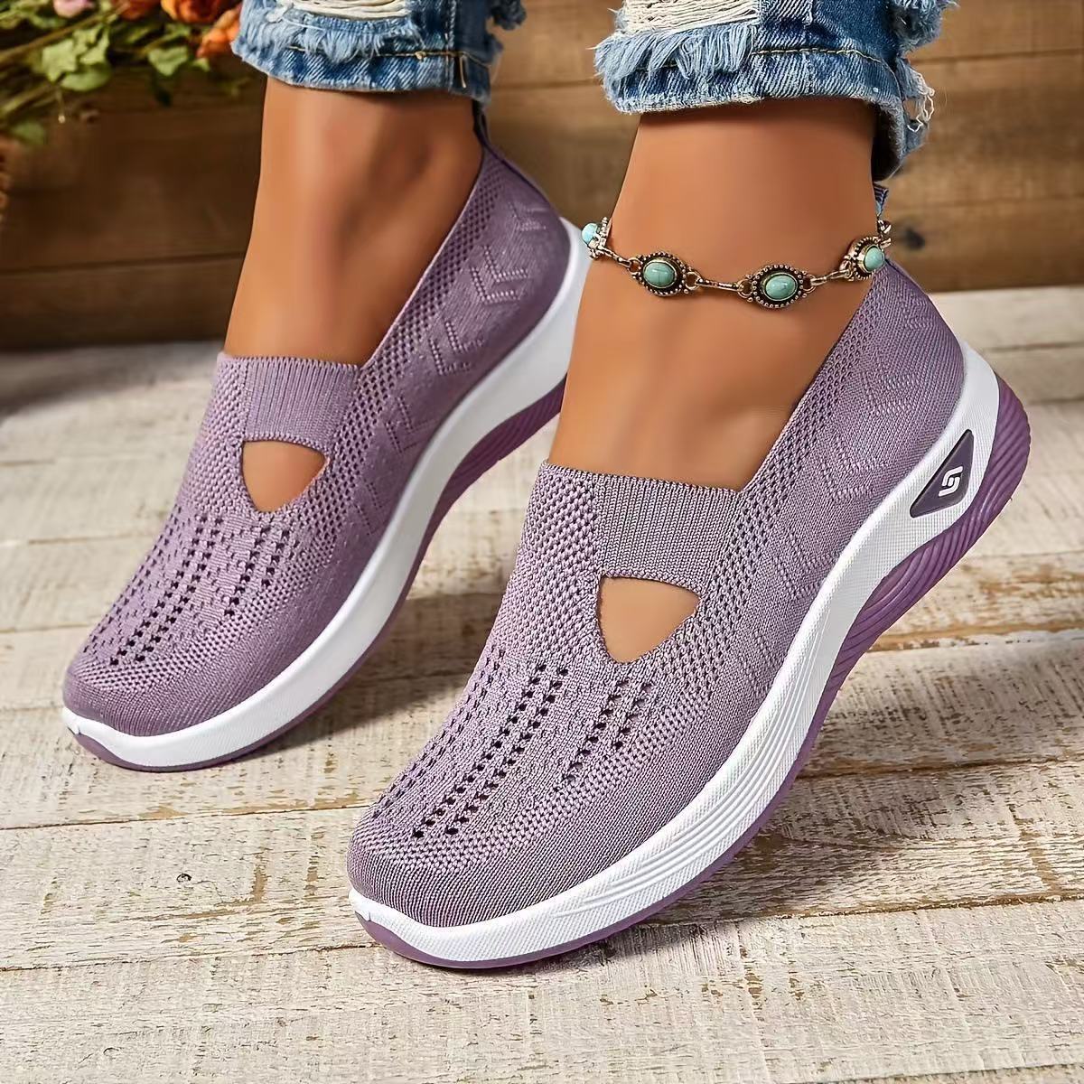 Middle-aged And Elderly Mom Shoes Soft Bottom Casual Mesh Shoes