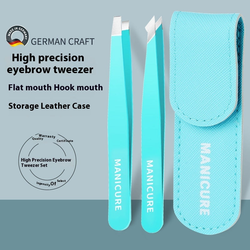 High Precision 96 Stainless Steel Eyebrow Trimming Nose Hair Clip Beard Pulling False Eyelash Tweezers Tool