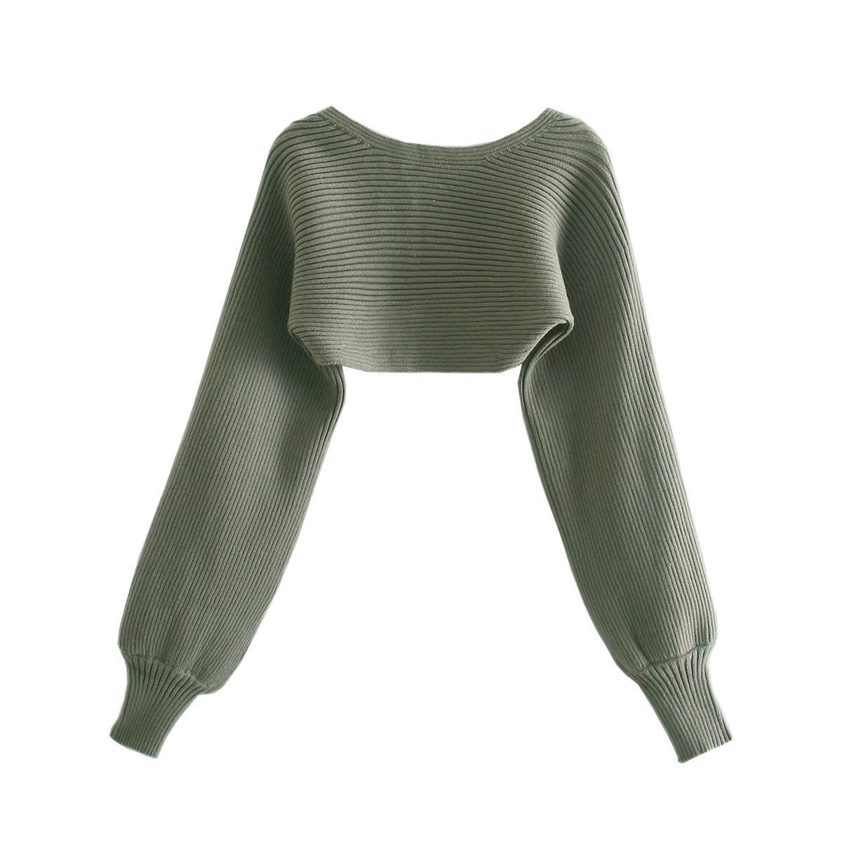 Fashionable Knitted Cardigan Women's Spring Fashion Knitted Tube Top