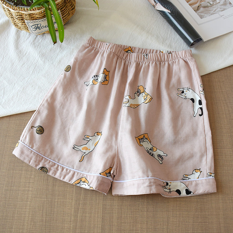 Women's Summer Thin Cropped Loose And Sweet Home Pants