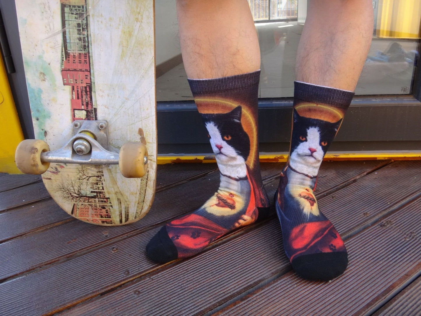 Cartoon Pet Head Face Socks