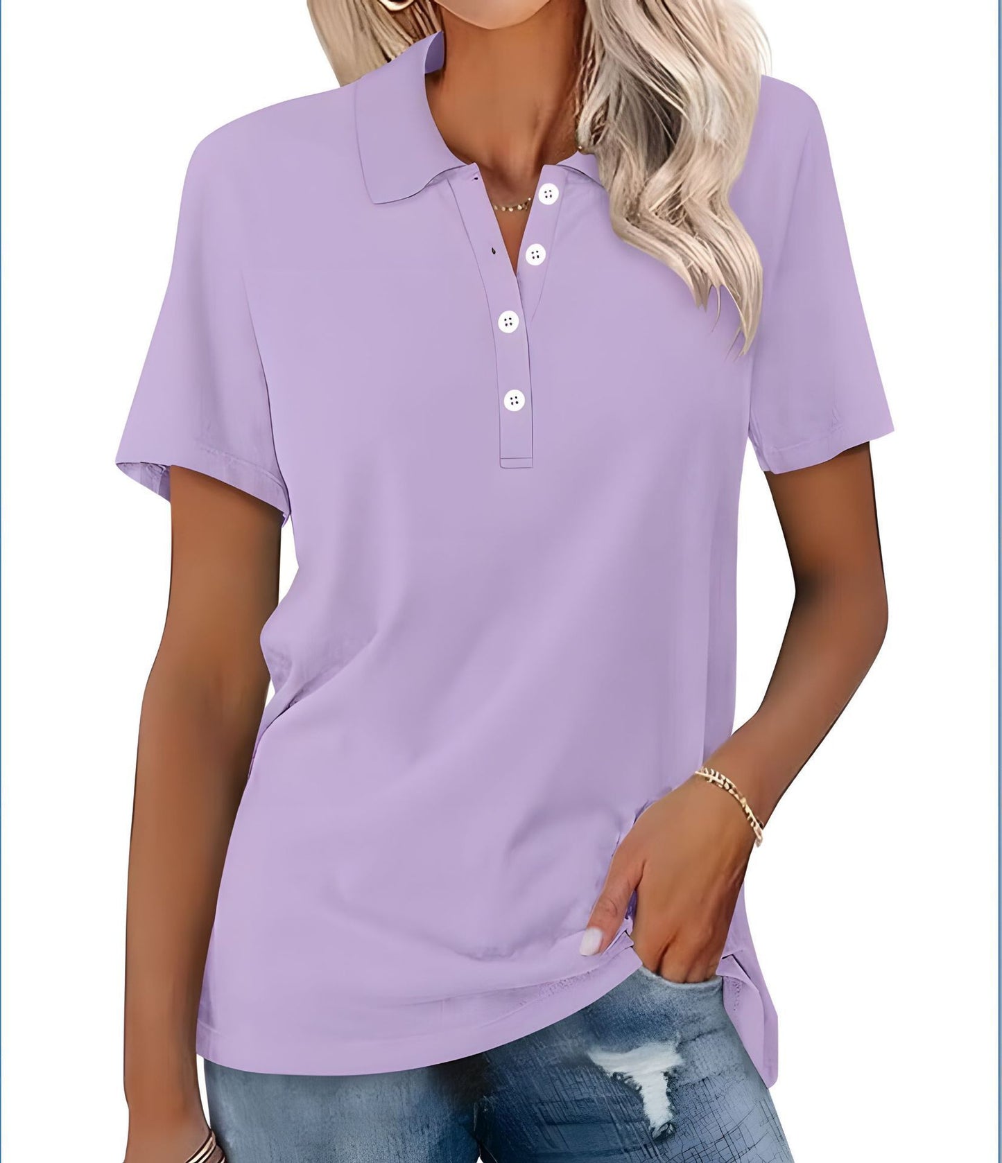 Women's Short-sleeved Slim-fit Casual Fashion Top